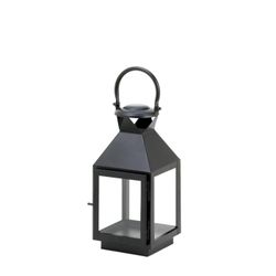 BLACK REVERE MEDIUM CANDLE LANTERN