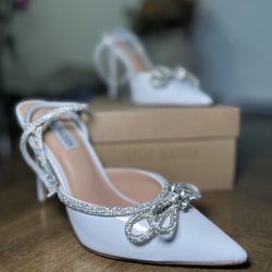 📣 Stunning Steve Madden Viable Heels – Size 8.5 (Off-White) – Like New! 💎