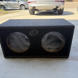 Dual 10” Kicker Subwoofer Enclosure Box Unloaded Ported