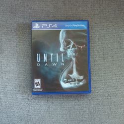 PS4 Until Dawn Case And Disk