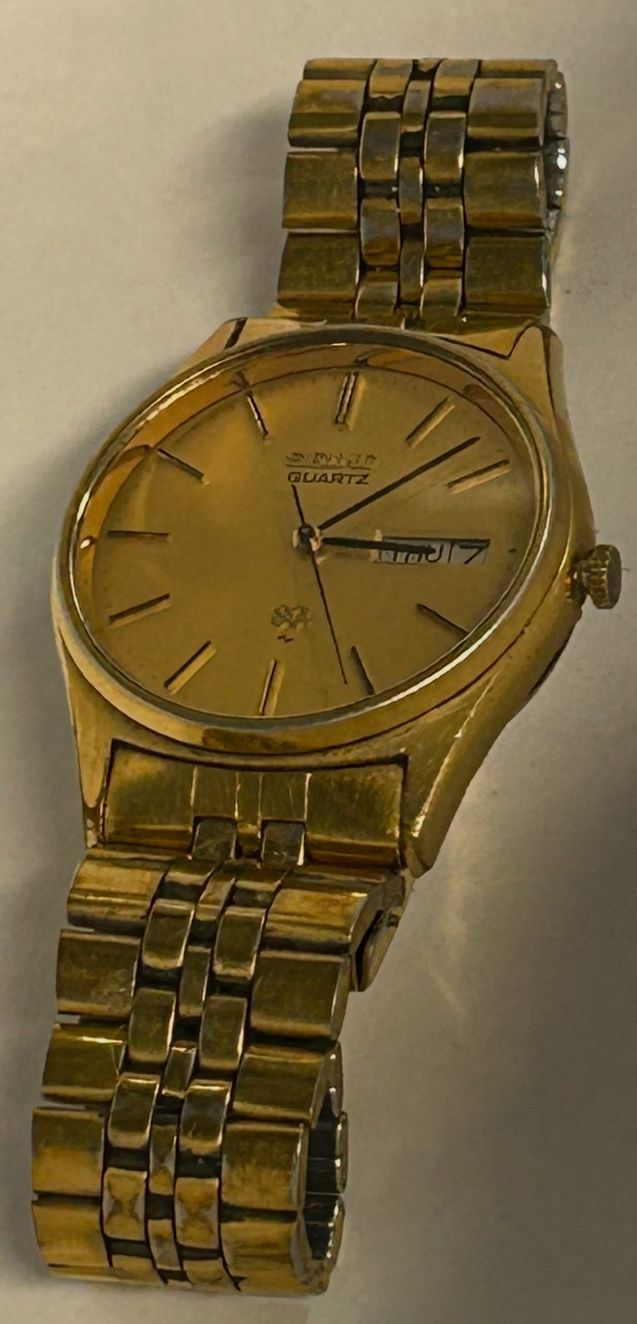 Vintage SQ Men’s Day Date Gold Tone