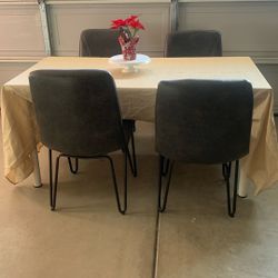Table And 4 Chairs $50