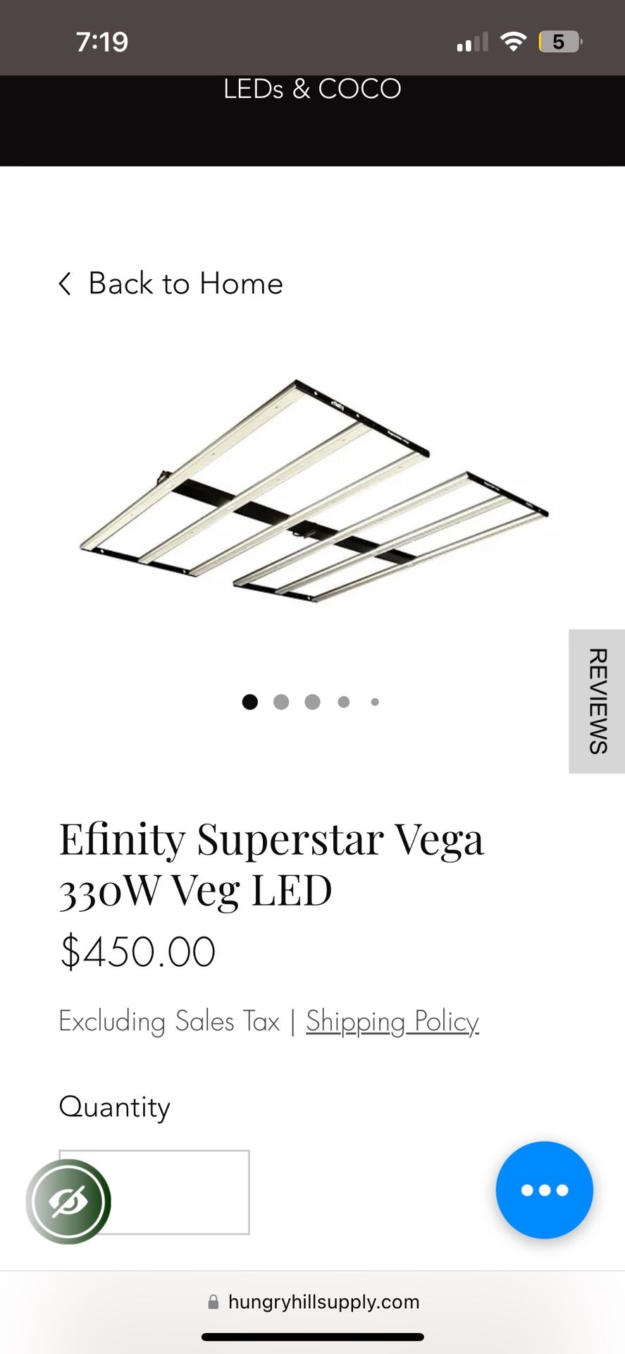 Efinity Super Vega LED