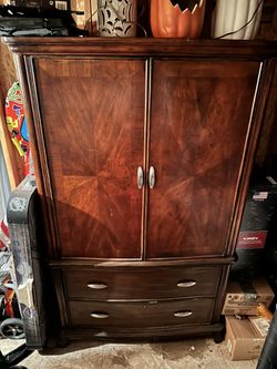 Walnut Cherry Armoire $125