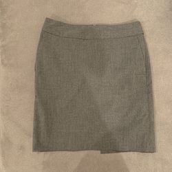 Grey With Fine Strips Banana Republic Petite Skirt