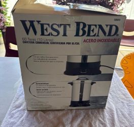 New West Bend stainless steel coffee maker
