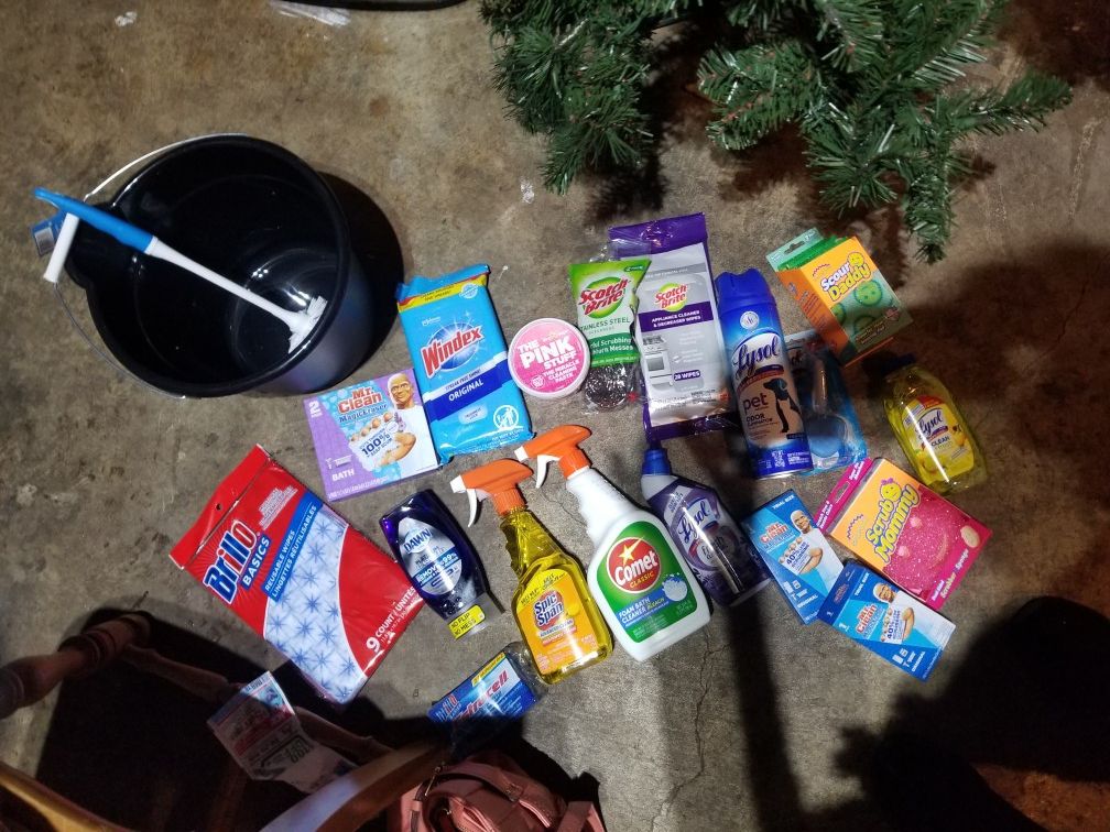 cleaning supplies haul