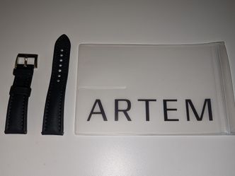 Artem Straps - 21mm Black Sailcloth Watch Strap