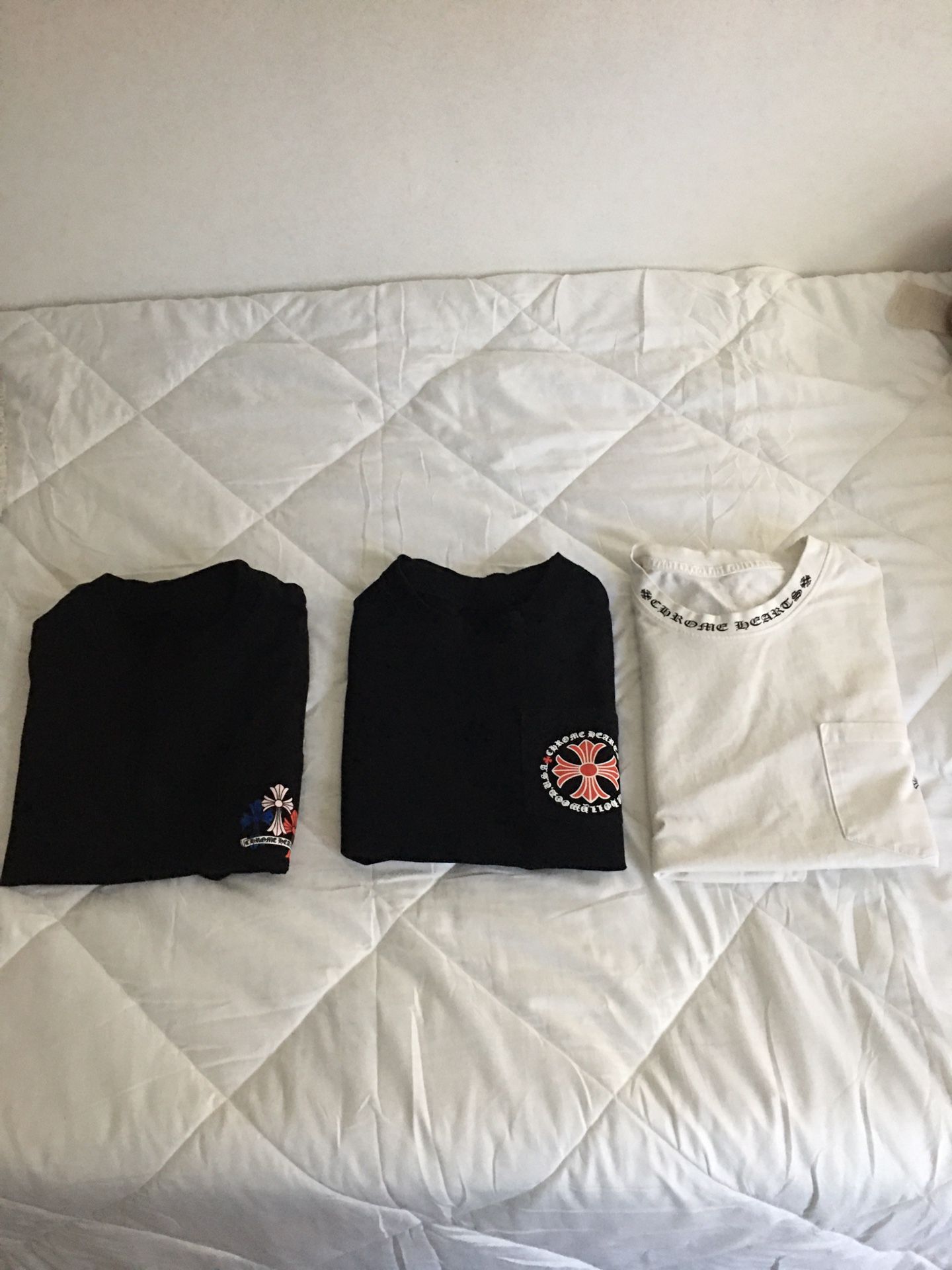3 Chrome Hearts T Shirts