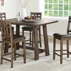 5 Piece Counter Height Dining Set 