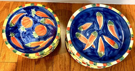 12 Piece Dinnerware Set – 6 Plates & 6 Bowls