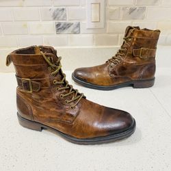 Aston Grey Collection Rockcastle 2 Genuine Leather Boots 100686 US Mens Sz 10.5