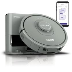 SHARK Matrix Self-Empty Robot Vacuum 30 Day Capacity Base Precision Home Mapping (Model: RV2300S) 