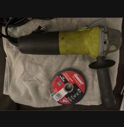 Ryobi corded grinder works great set of cutting blades asking 60 for all don’t need