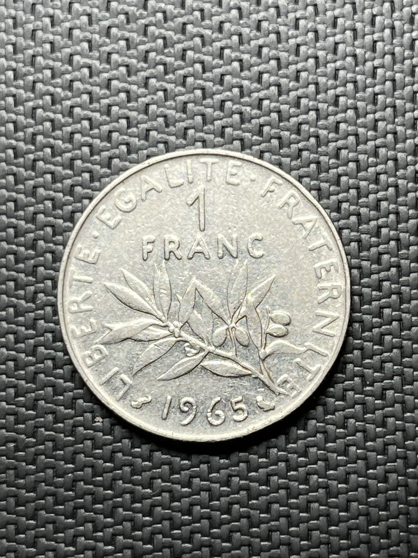 1965 One Franc Coin