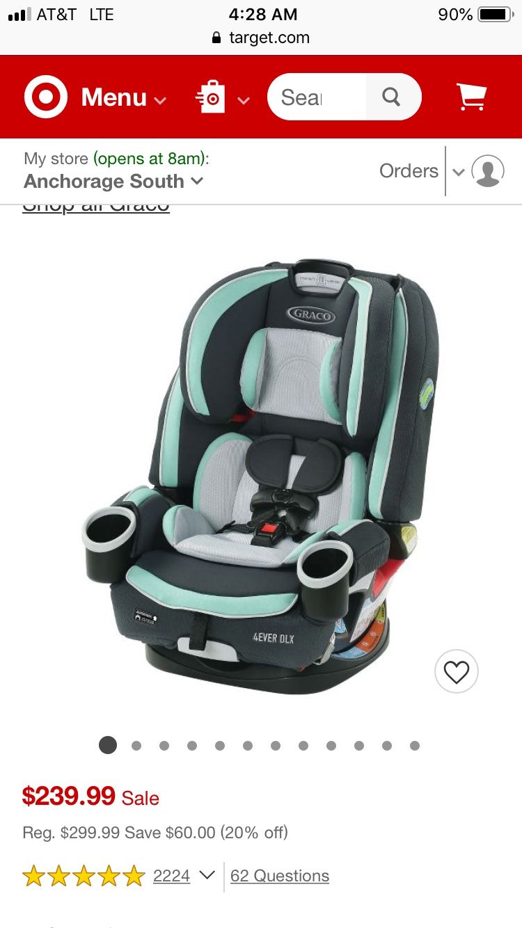 Graco 4 in 1 Car Seat