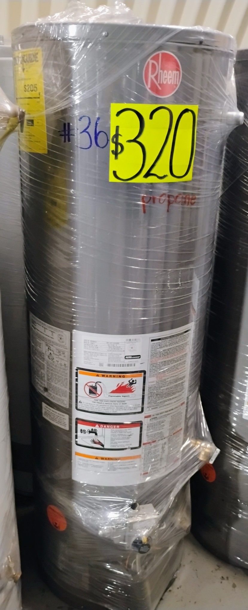Propane Water Heater 40Gal