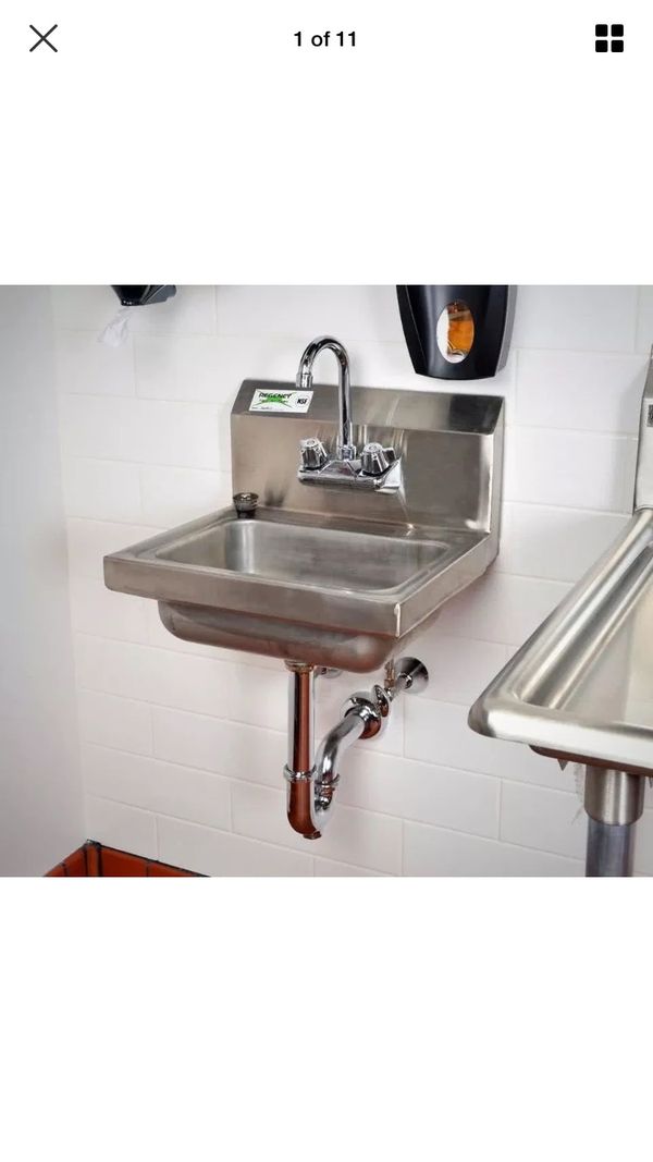 Utility Hand Wash Sink Commercial Restaurant Stainless Steel Wall Utility Hand Wash Sink Commercial Restaurant Stainless Steel Wall Mount Faucet New In The Box For Gainesville Fl Offerup