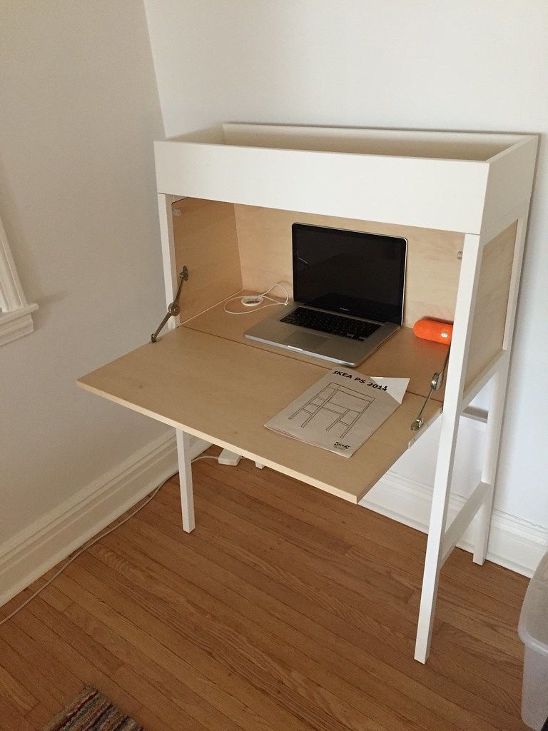 IKEA DESK Fold Out With Monitor Mount
