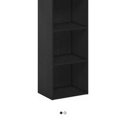 Furinno Luder 3-Tier Open Shelf Bookcase, Blackwood