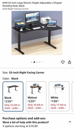 Adjustable standing up desk