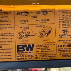 B&W 5th Wheel Slider Hitch Base