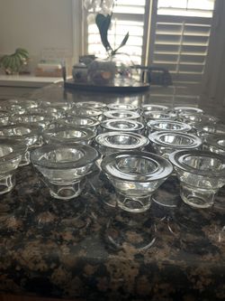 IKEA Clear Candle Holder 30 Pieces 