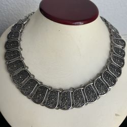 Oxidized Statement Necklace 