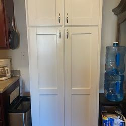 Tall Kitchen Pantry Cabinet - White (Cabinet Only)
