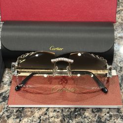 Wire Glasses C Decor With Diamonds Sliver 