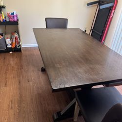 Table with Chairs And bench