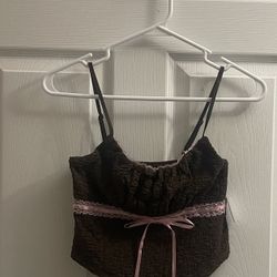 Brand New Chocolate/Pink Cami Size XXS Juniors 