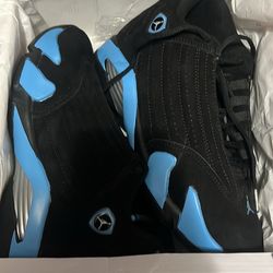Jordan retro 14 blue and black