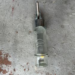 Hamster Glass Water Bottle And Metal Holder