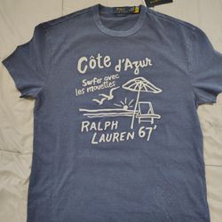 Ralph Lauren Polo Classic Fit Graphic T Shirt Size Medium NWT