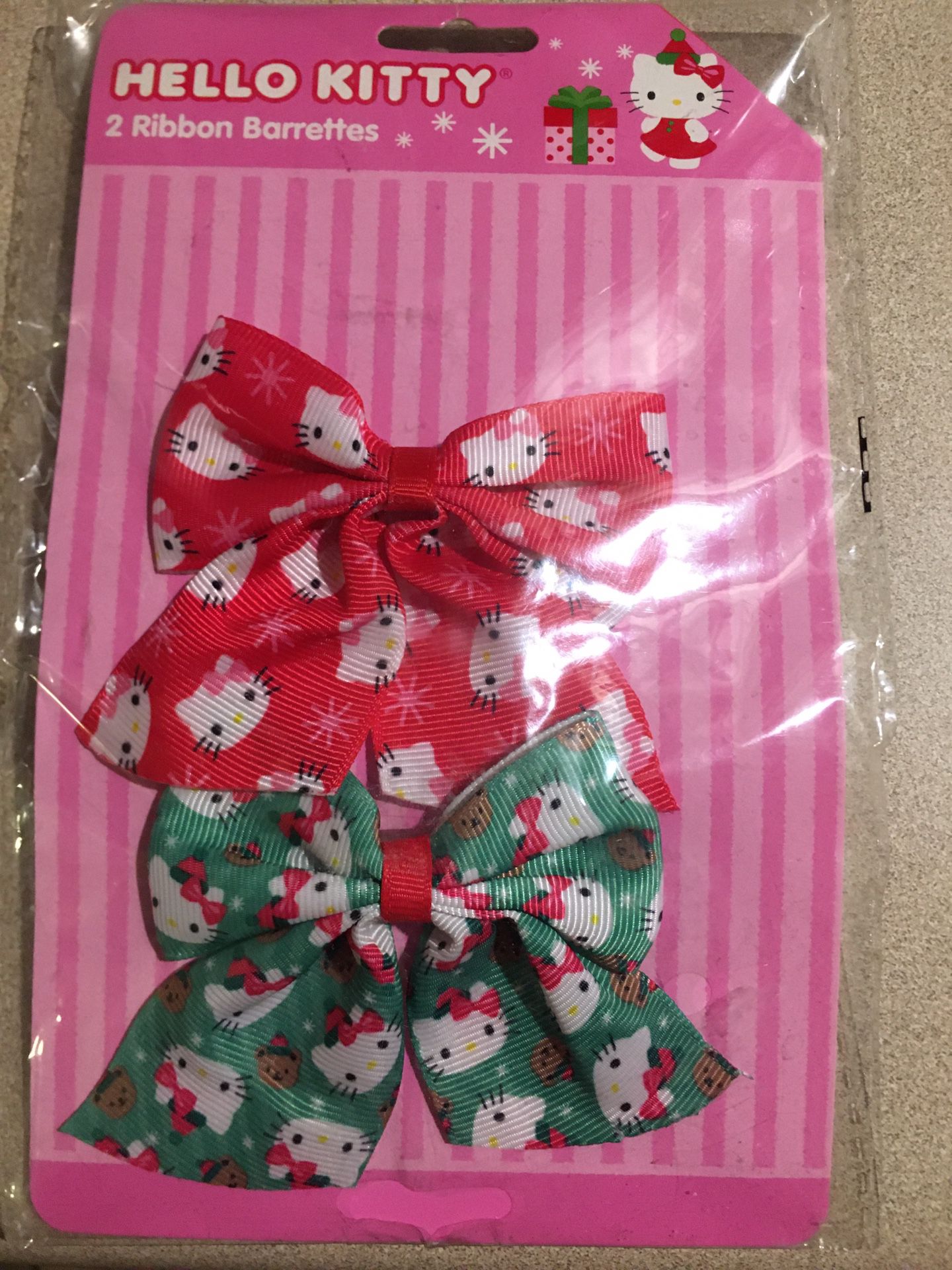 Hello Kitty Ribbon Holiday Barrette - 2