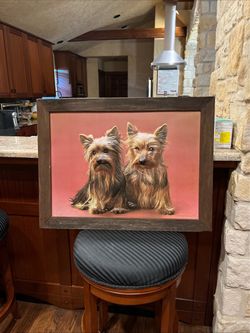 Large 3-D Yorkie art