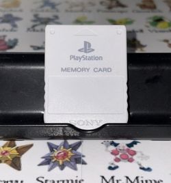 White Sony PlayStation Memory Card