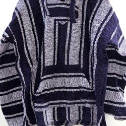 Purple Beach Sweater Poncho