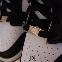 Custom gold shoe charm 