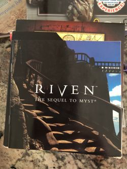Riven computer game. Five disc set with strategy guide