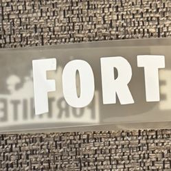Fortnite Keychain - Clear Rubber Oversize Lanyard