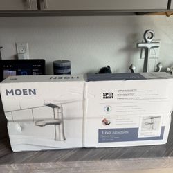 Moen Bathroom Faucet Brushed Nickel 