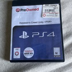 Assassins Creed Unity PS4 