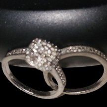 New 💥Stunning Engagement/Wedding Ring White Gold 