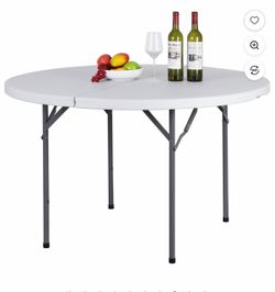 Mesa redonda plegable