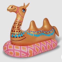 MEGA CAMEL POOL BEACH FLOAT RAFT INFLATABLE WATER LOUNGE BLOWUP AIR 8.5 FT HUGE
