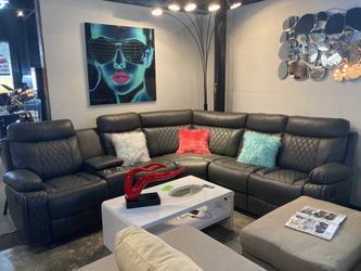 Dark Grey Recliner Sectional $1898 - 1 left