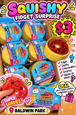 Squishy Bun Fidget Surprise Mystery Toy