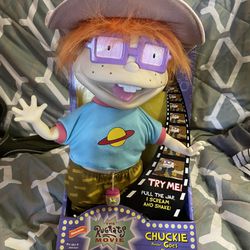 Vintage 1998 Nickelodeon Rugrats Chuckie Finster Goes Bananas Shakes Doll Mattel